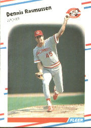 1988 Fleer Baseball Cards      246     Dennis Rasmussen